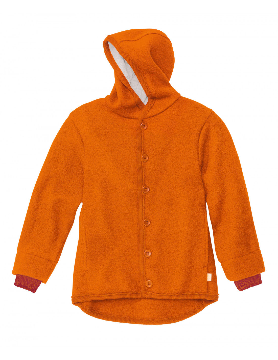 Giacca bimbi in lana cotta bio (6 mesi-10 anni) // arancio